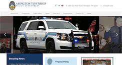 Desktop Screenshot of abingtonpd.org